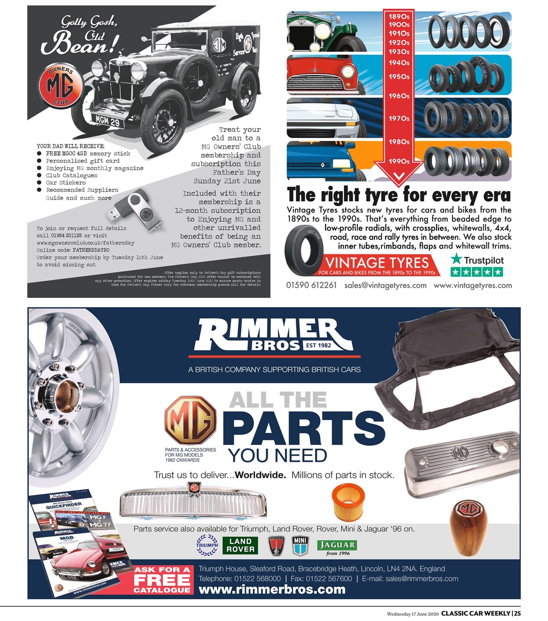 Classic Car Weekly Preview Pages