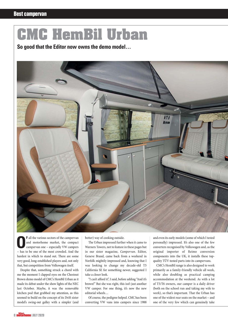 What Motorhome magazine Preview Pages