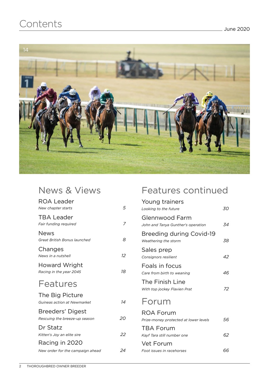 The Owner Breeder Preview Pages