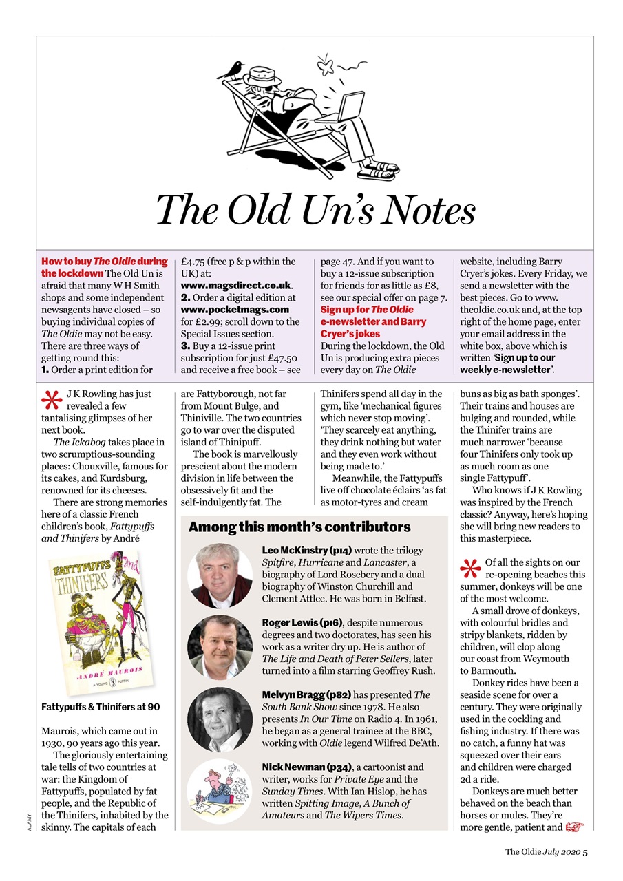 The Oldie Preview Pages
