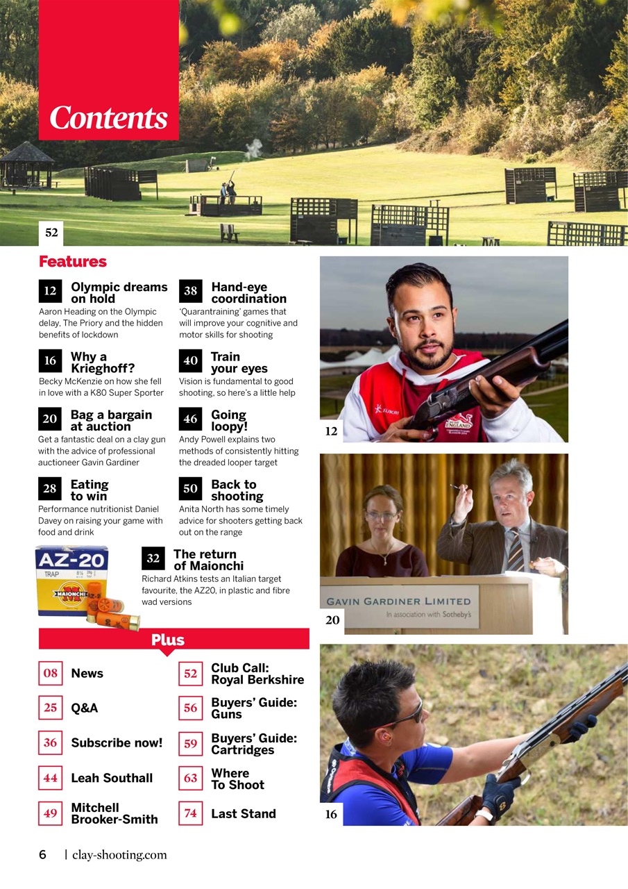 Clay Shooting Preview Pages