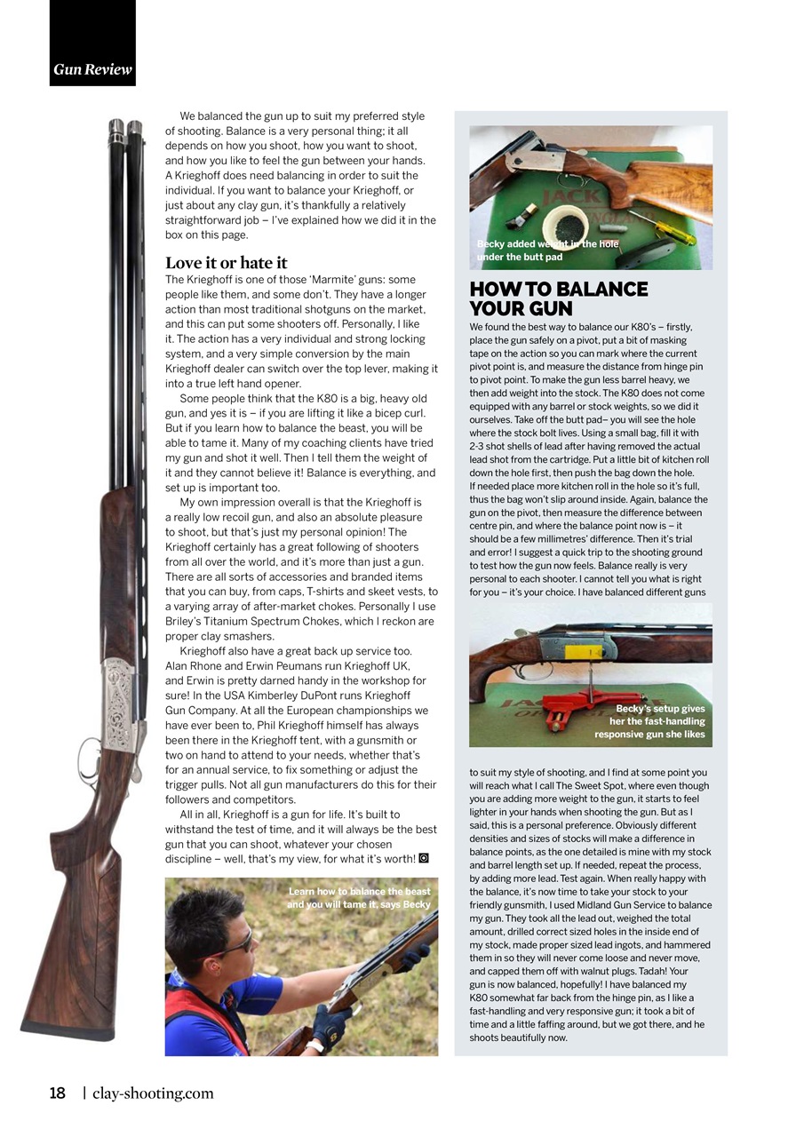 Clay Shooting Preview Pages