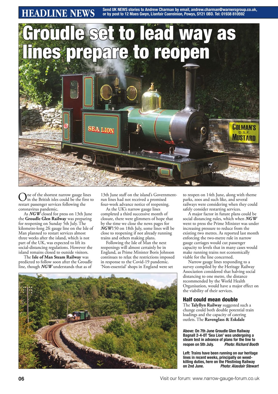 Narrow Gauge World Preview Pages