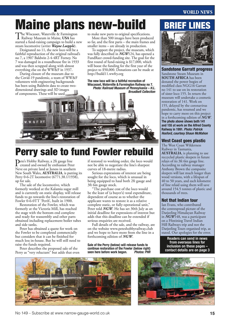 Narrow Gauge World Preview Pages