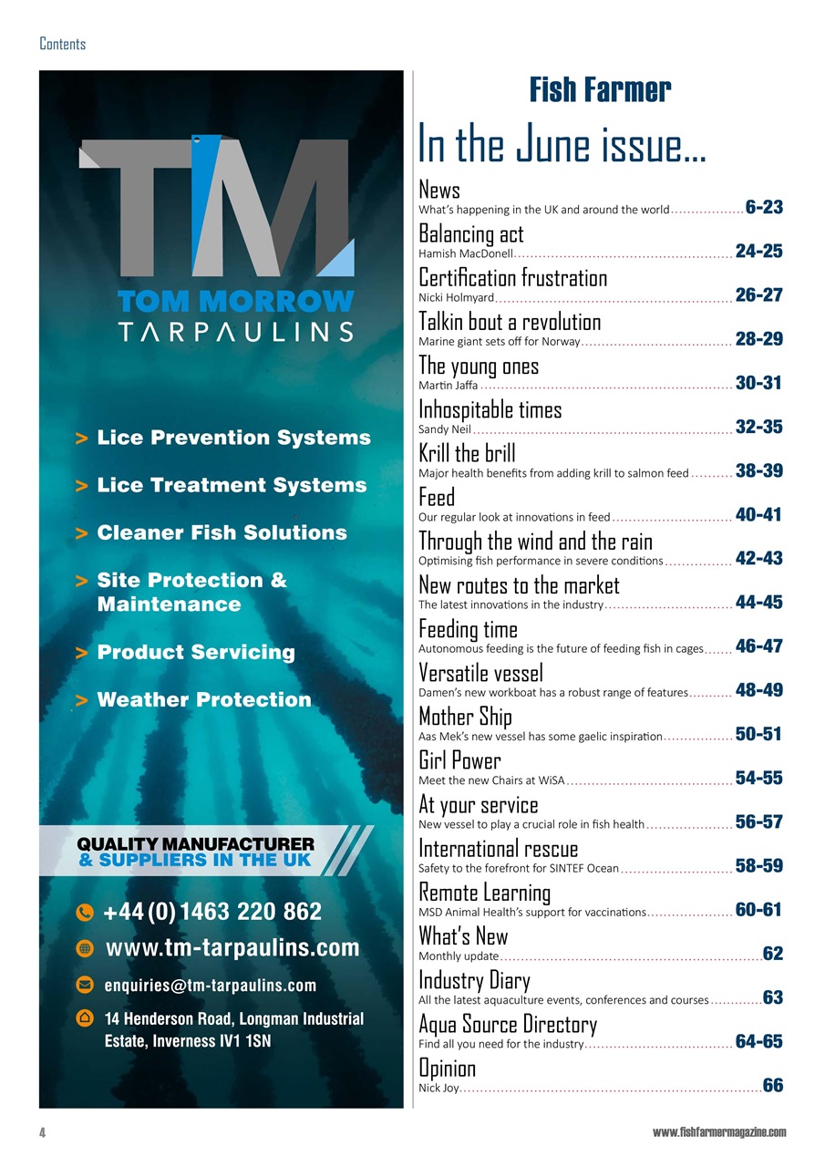 Fish Farmer Magazine Preview Pages