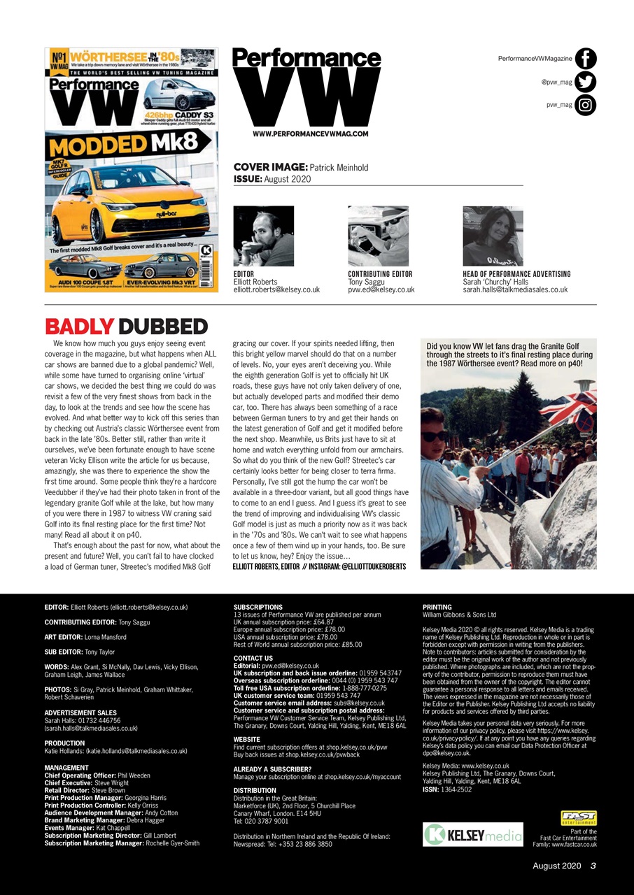 Performance VW Preview Pages