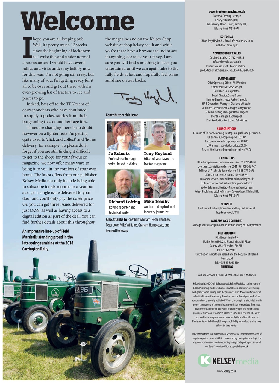 Tractor & Farming Heritage Magazine Preview Pages