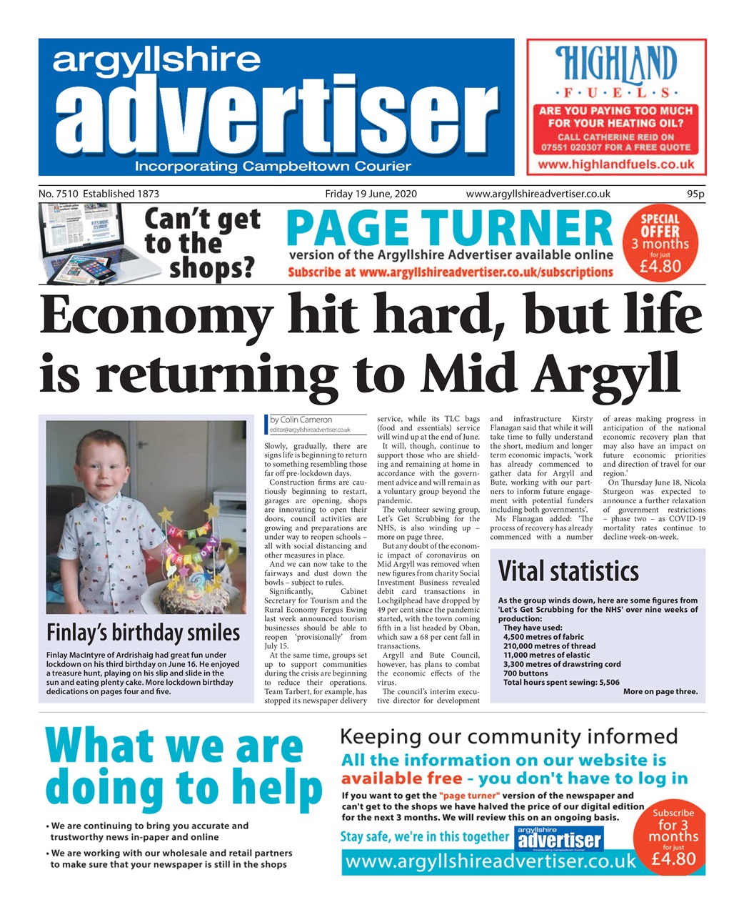 Argyllshire Advertiser Preview Pages