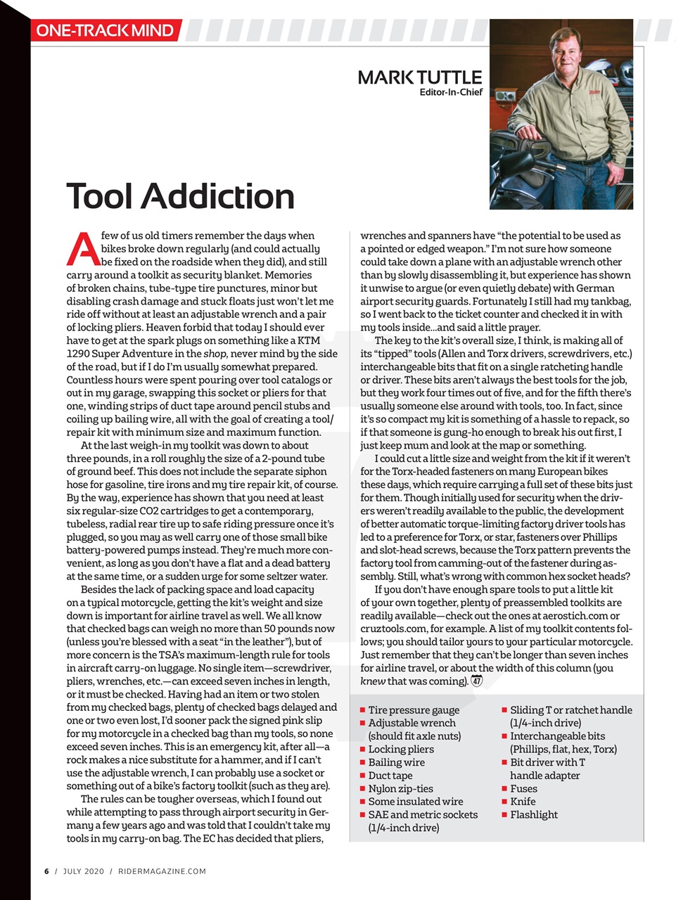 Rider Magazine Preview Pages