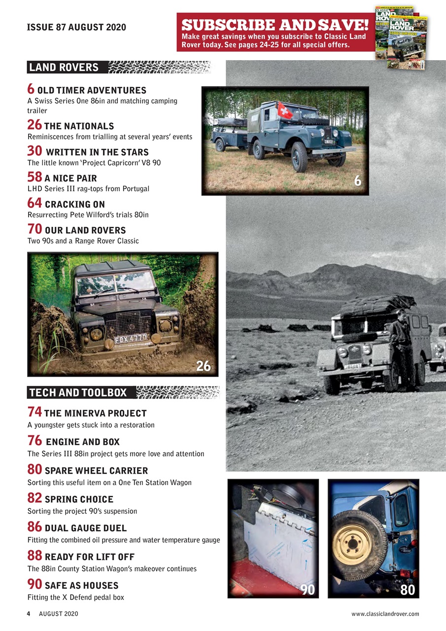Classic Land Rover Magazine Preview Pages