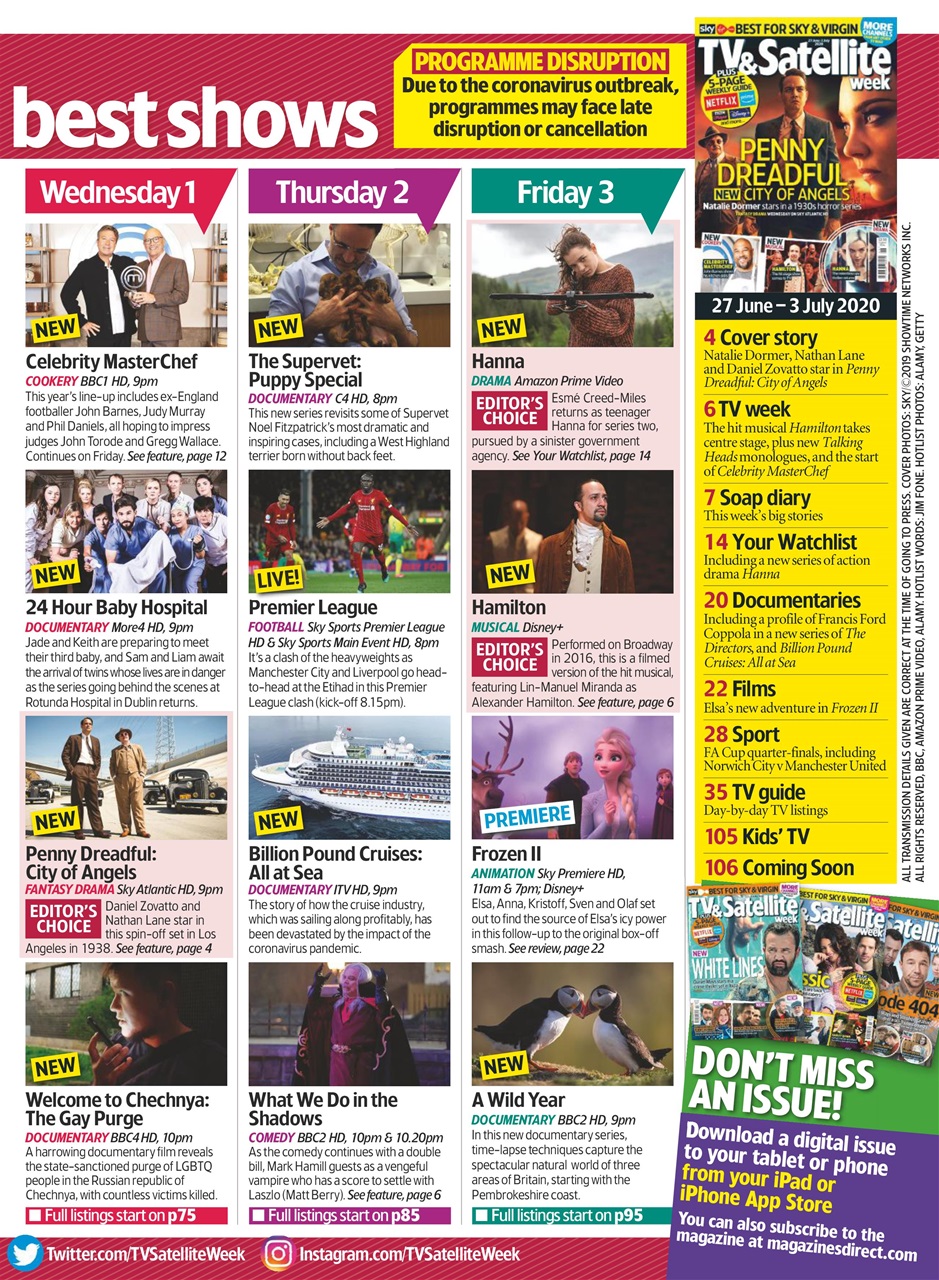 TV & Satellite Week Preview Pages