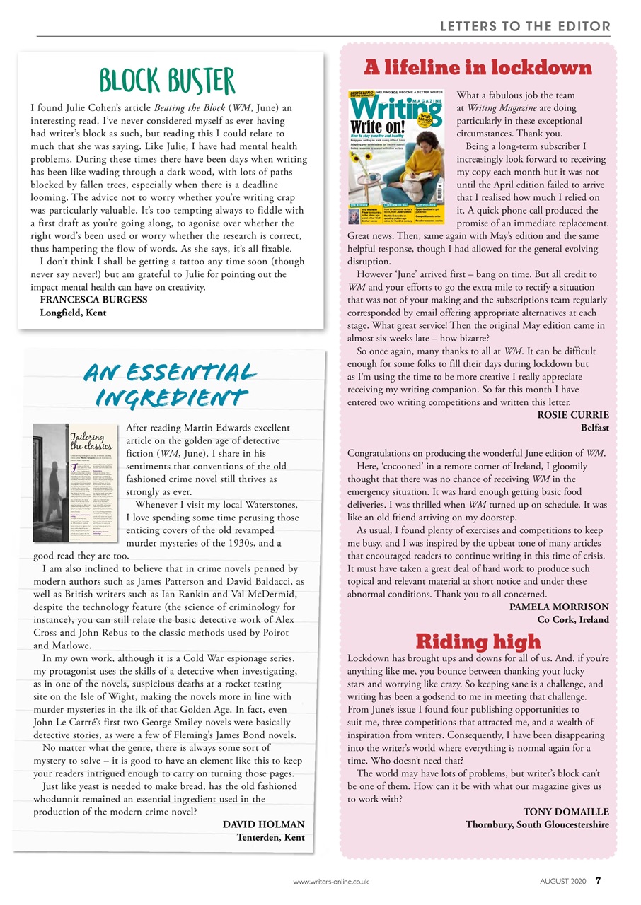 Writing Magazine Preview Pages