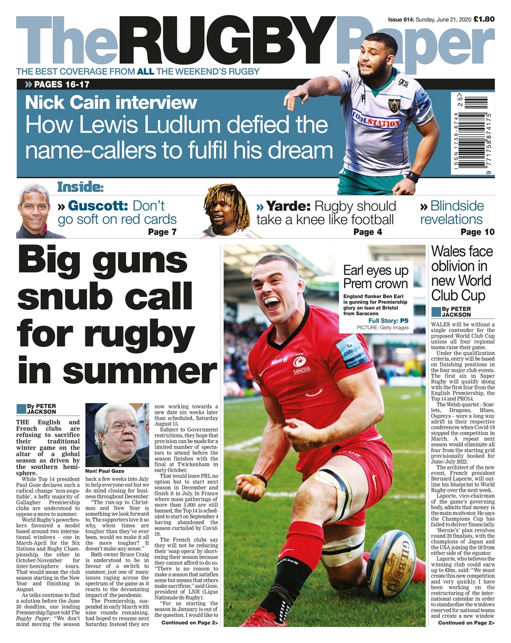The Rugby Paper Preview Pages
