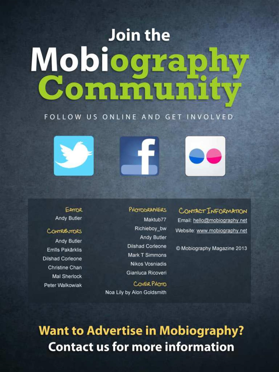 Mobiography Preview Pages