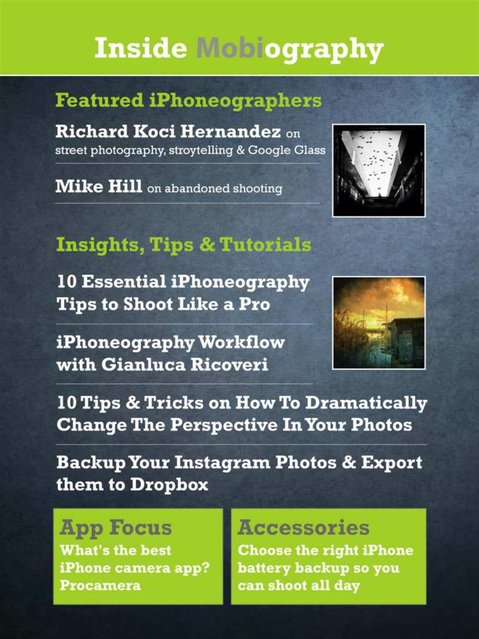 Mobiography Preview Pages