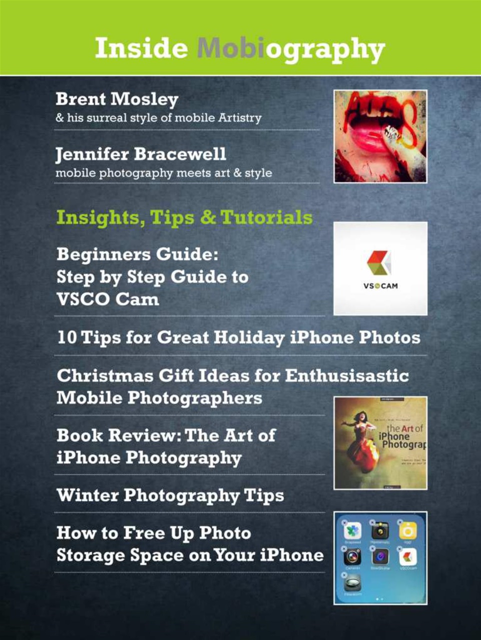 Mobiography Preview Pages