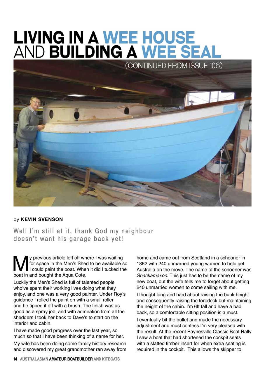 Australian Amateur Boat Builder Preview Pages