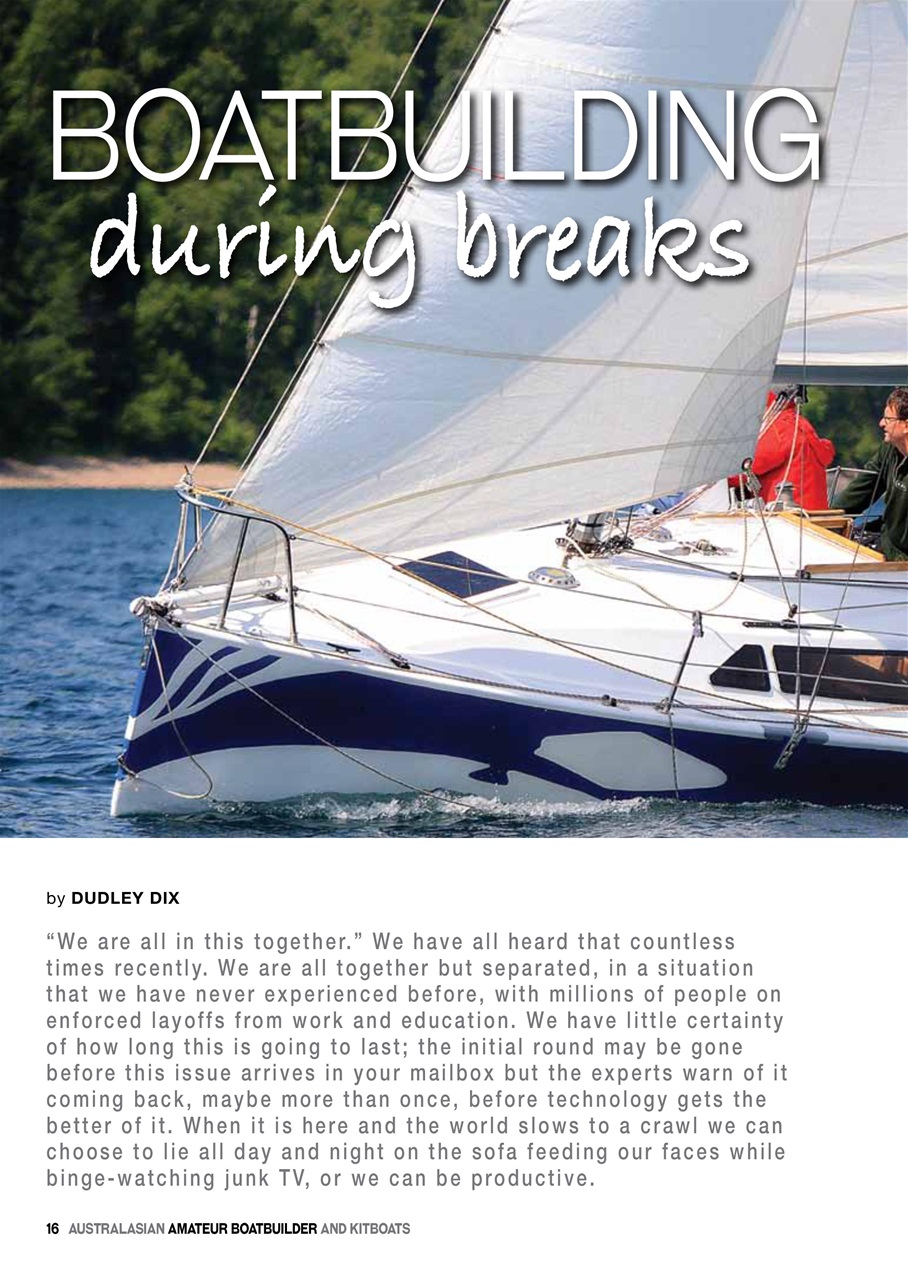 Australian Amateur Boat Builder Preview Pages
