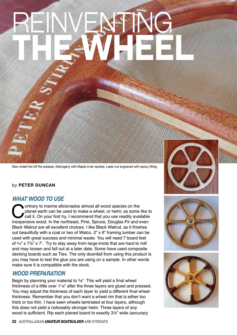 Australian Amateur Boat Builder Preview Pages