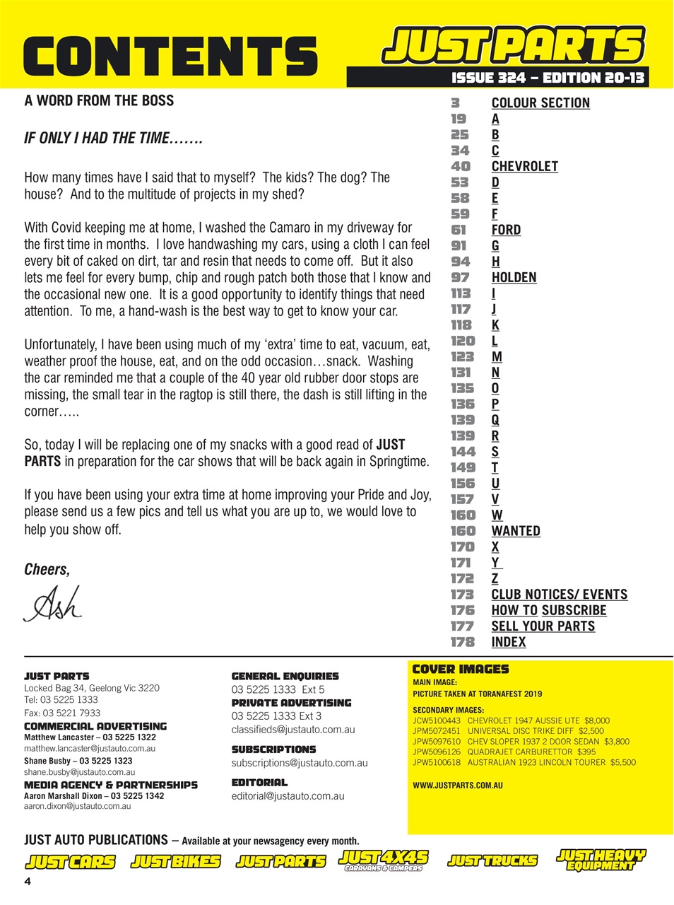 JUST PARTS Preview Pages