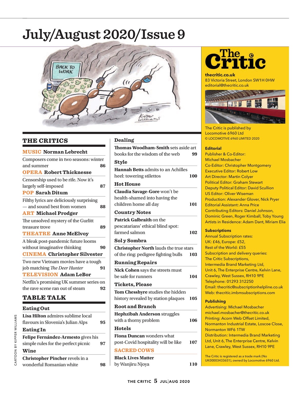 The Critic Preview Pages