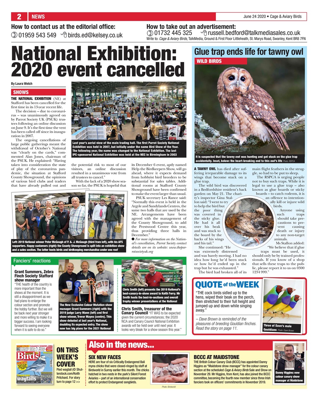 Cage & Aviary Birds Preview Pages