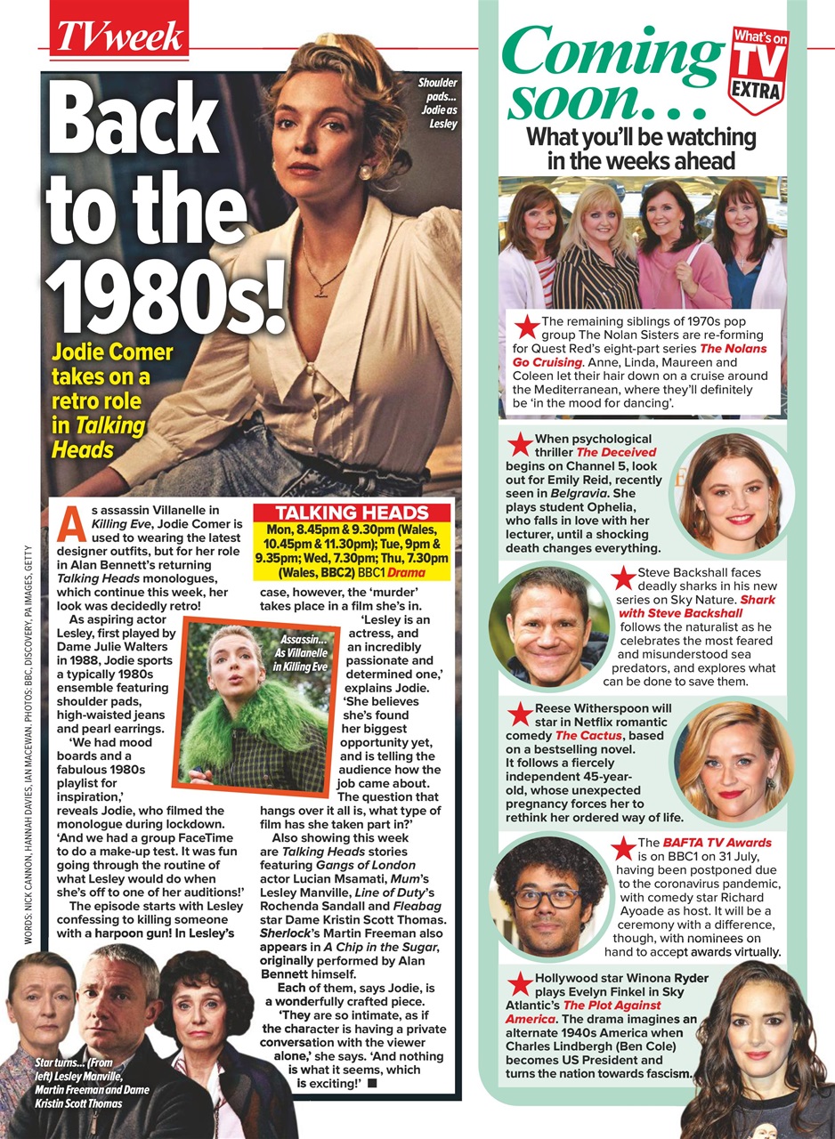 What's on TV Preview Pages