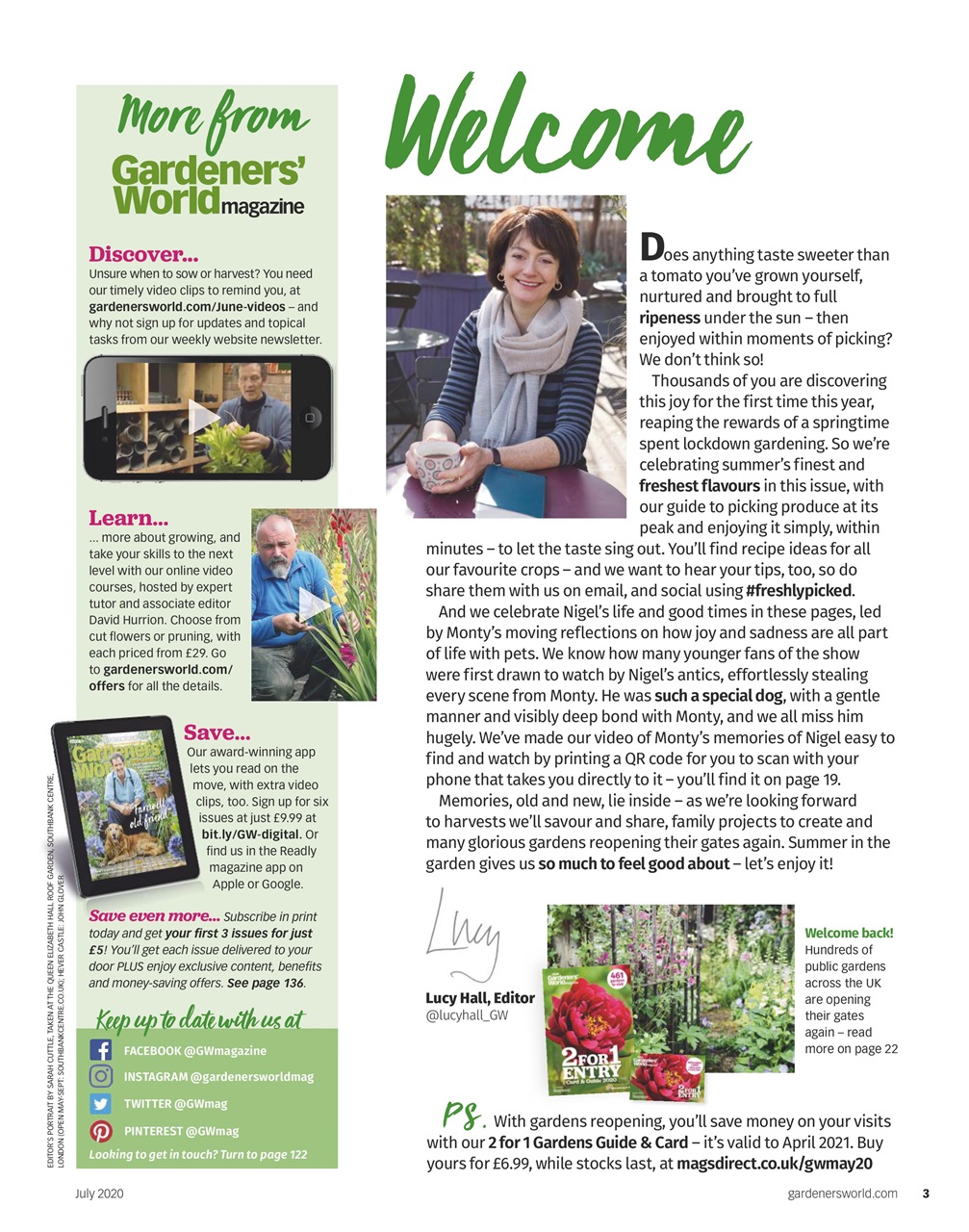 BBC Gardeners’ World Magazine Preview Pages