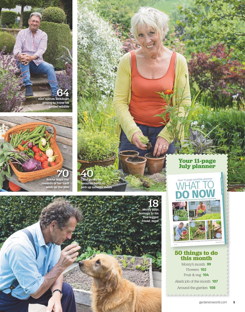 BBC Gardeners’ World Magazine Preview Pages