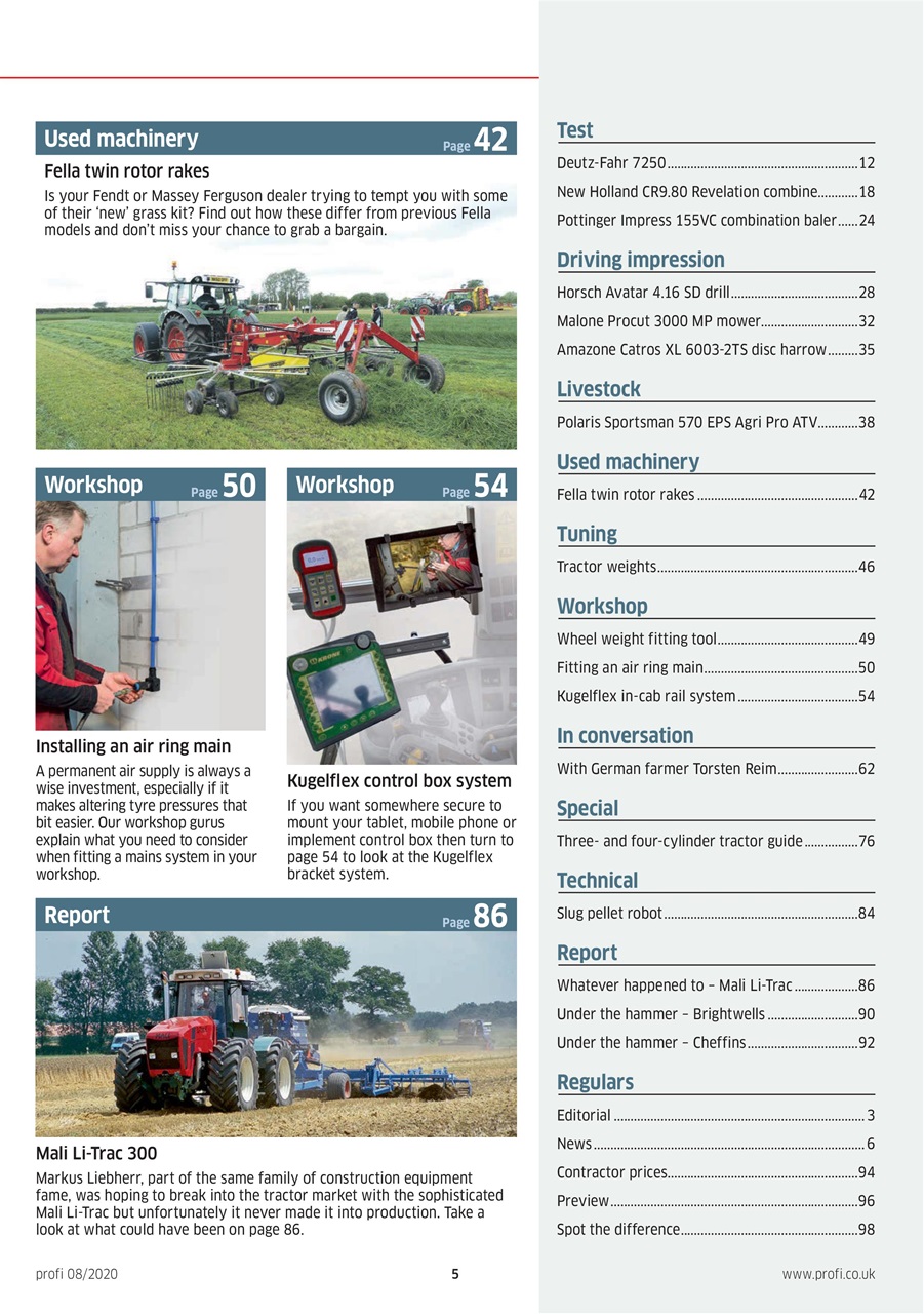 Profi International Preview Pages