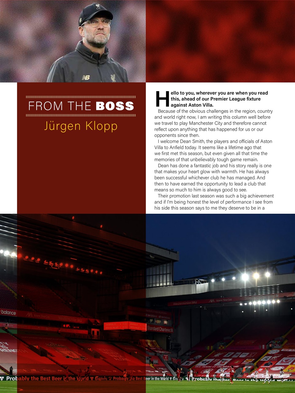 Liverpool FC Programmes Preview Pages