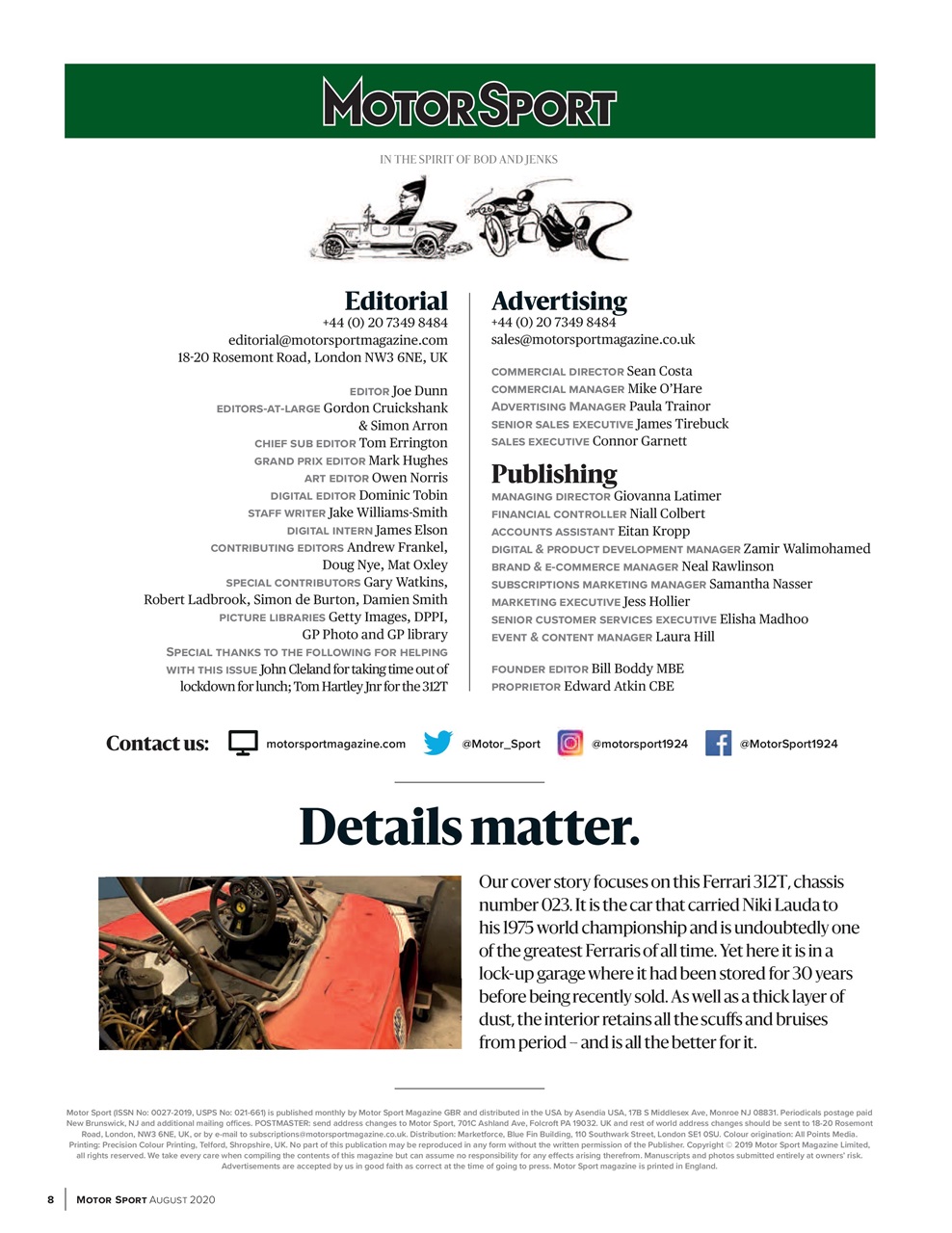 Motor Sport Magazine Preview Pages