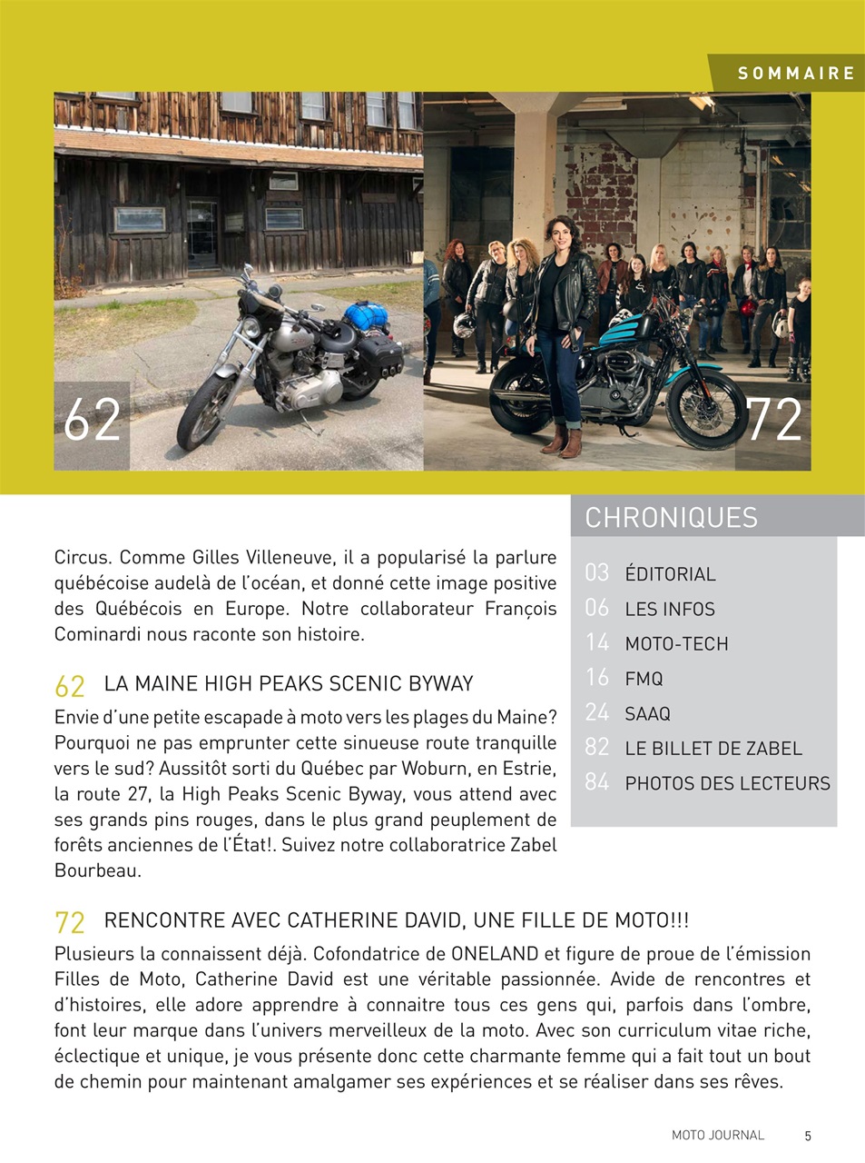 Moto Journal Preview Pages