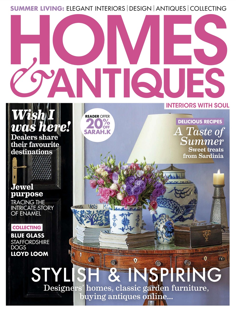 Homes & Antiques Magazine Preview Pages