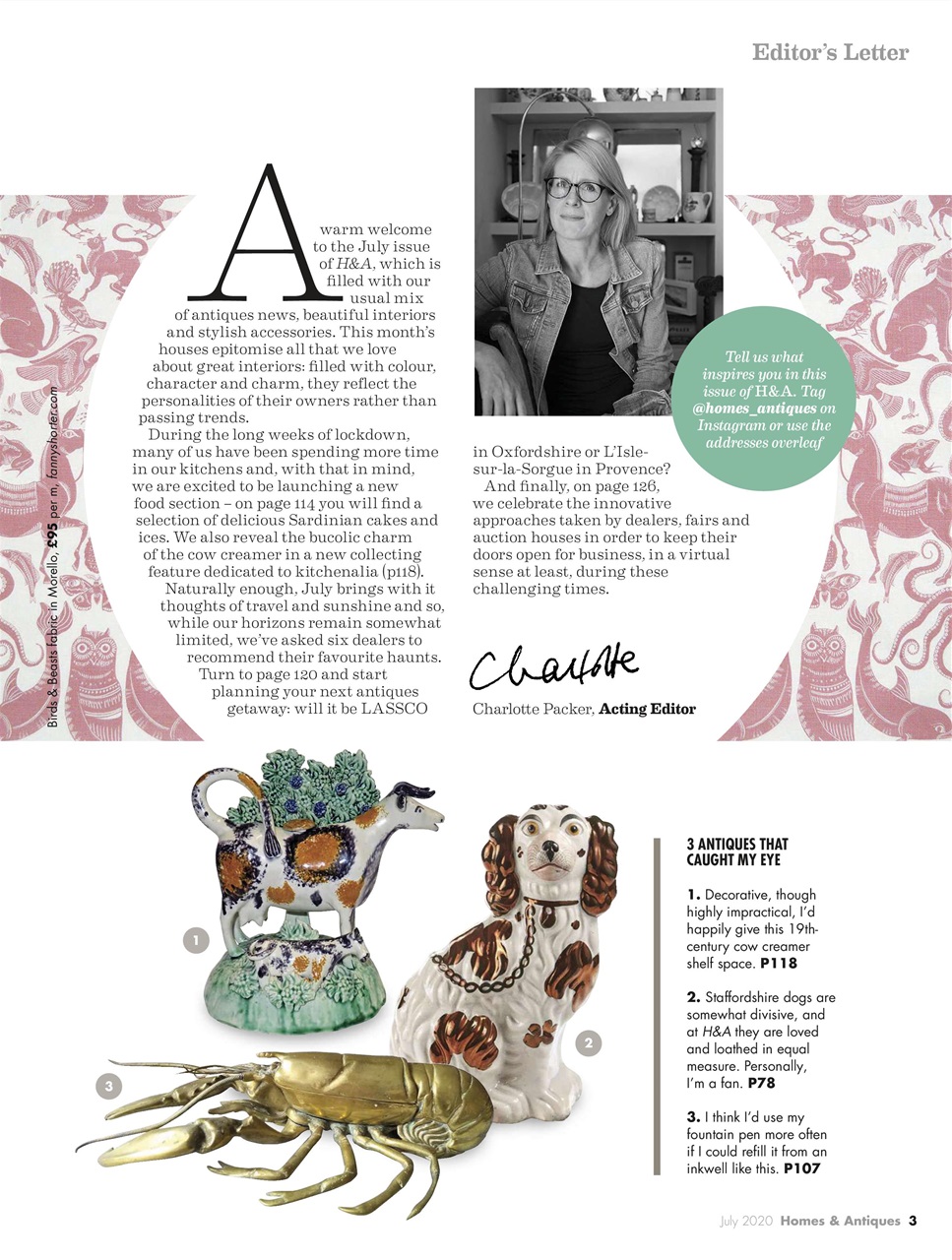 Homes & Antiques Magazine Preview Pages