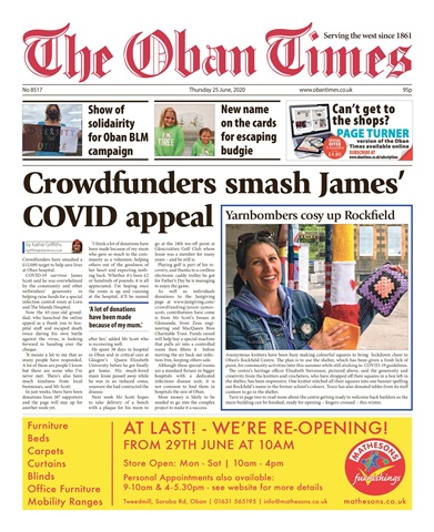 The Oban Times & Lochaber Times issue 25th June 2020