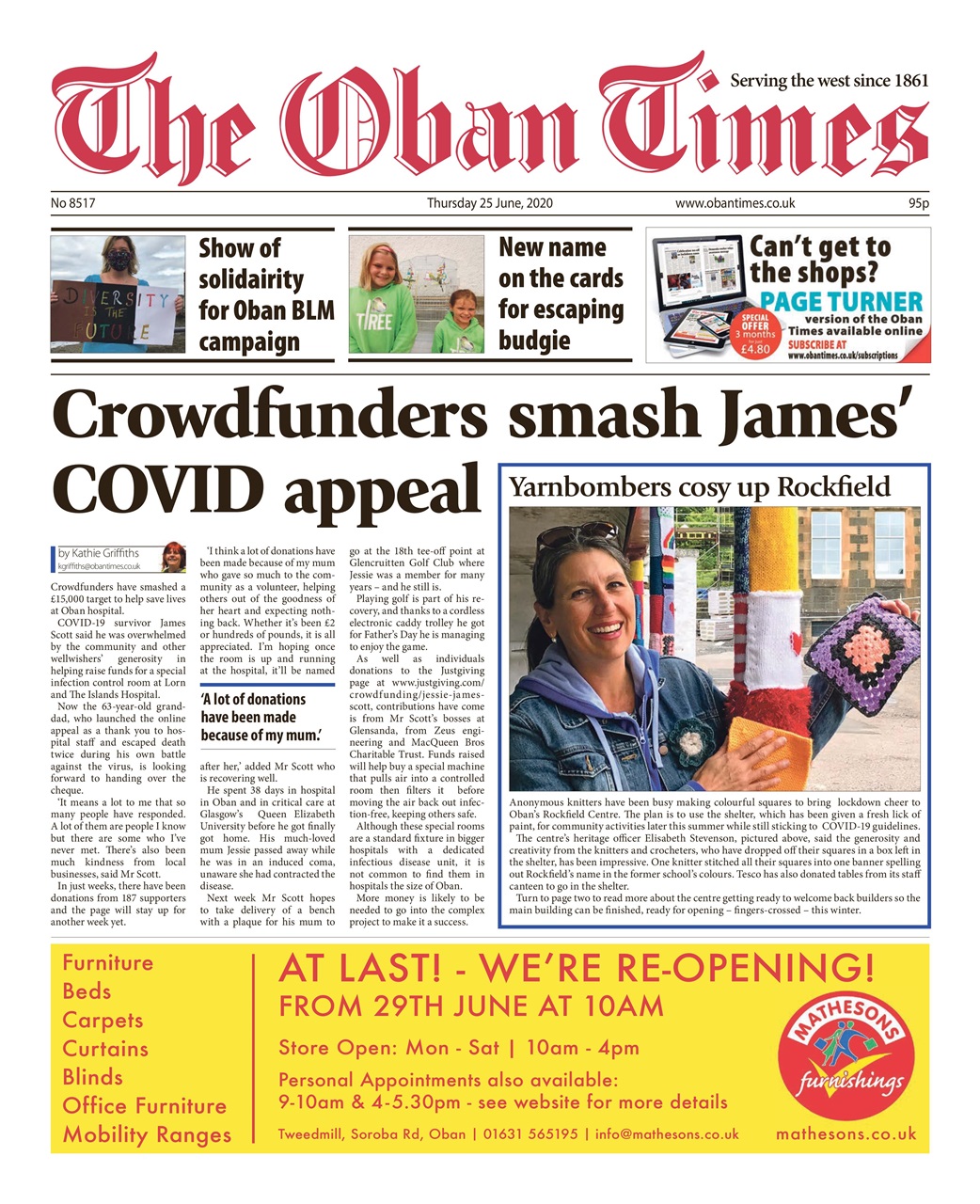 The Oban Times & Lochaber Times Preview Pages