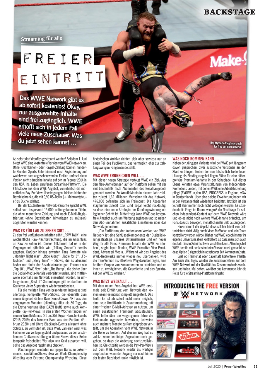 Power-Wrestling Preview Pages