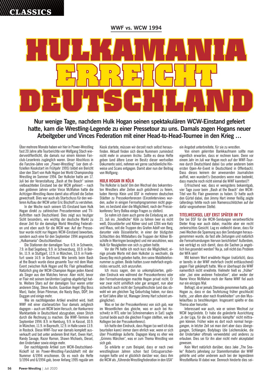 Power-Wrestling Preview Pages