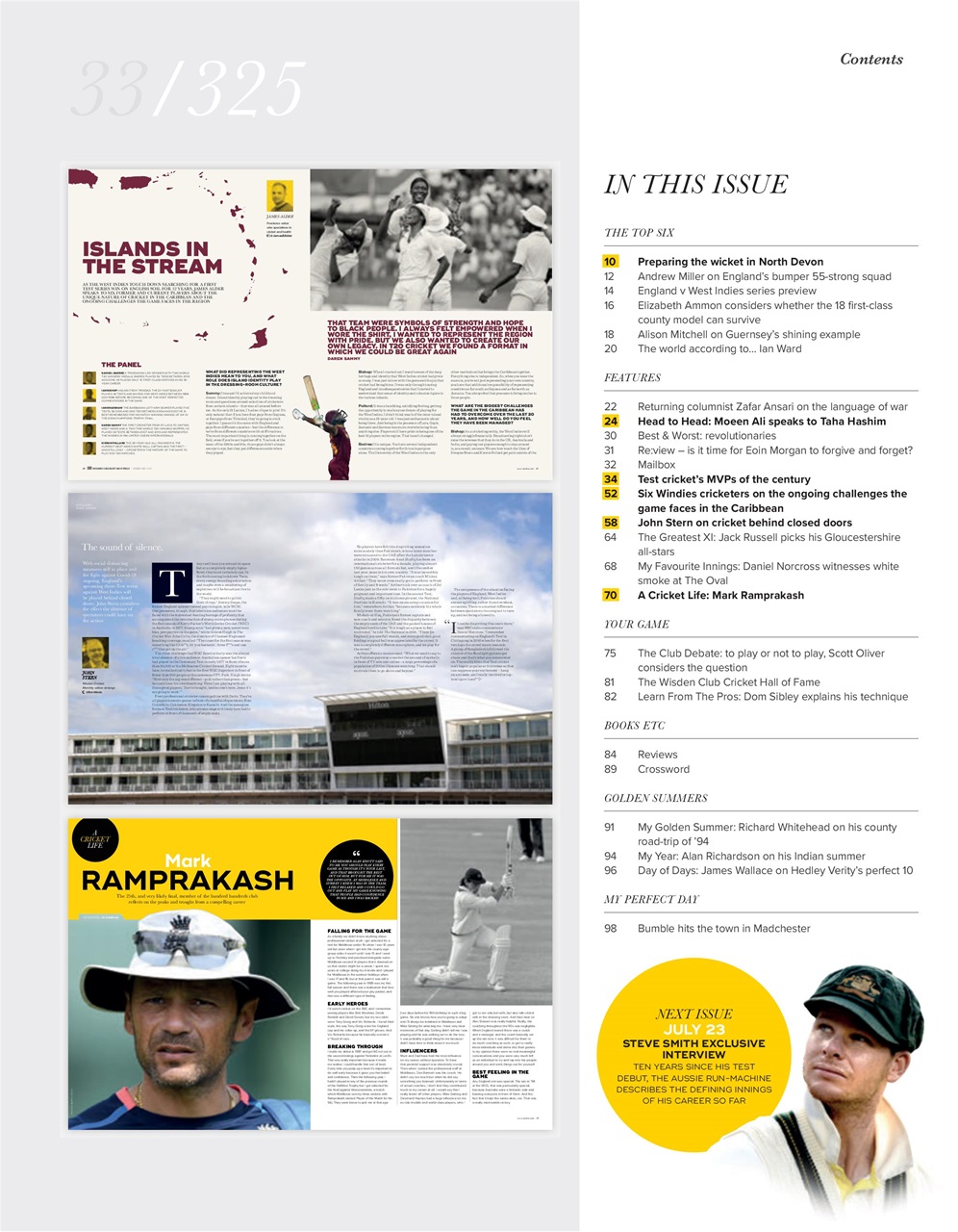 Wisden Cricket Monthly Preview Pages