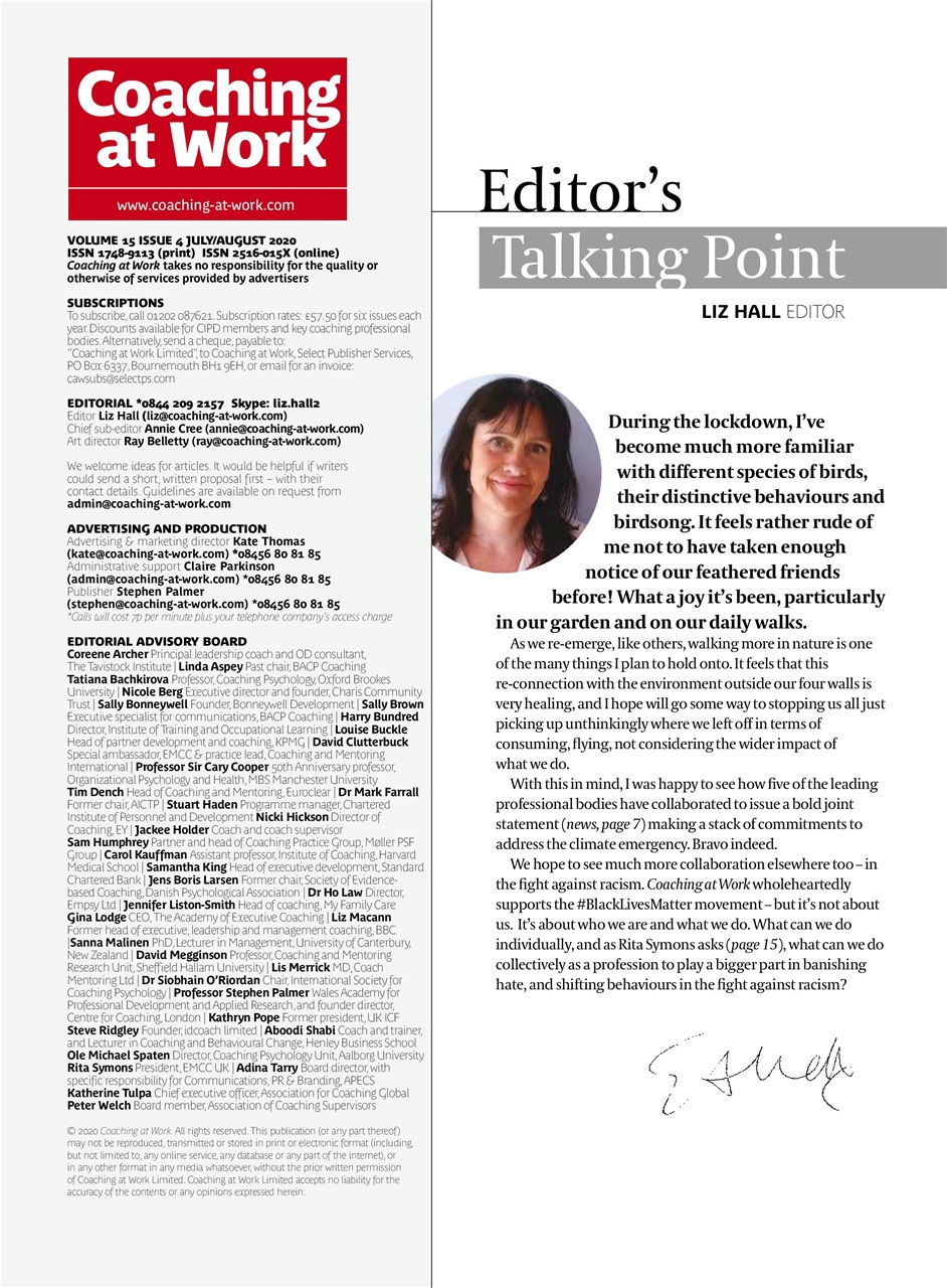 Coaching at Work Preview Pages