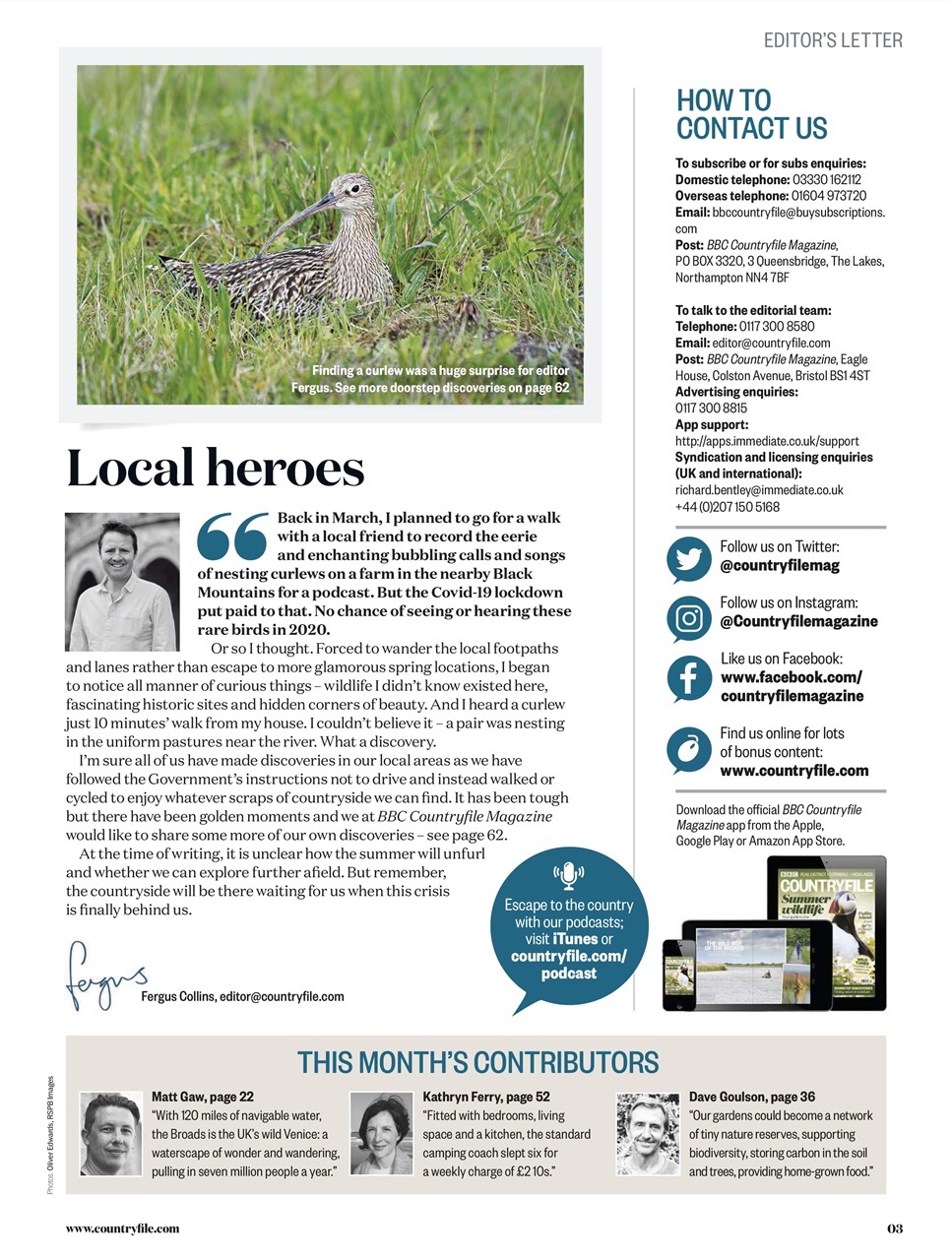 BBC Countryfile Magazine Preview Pages