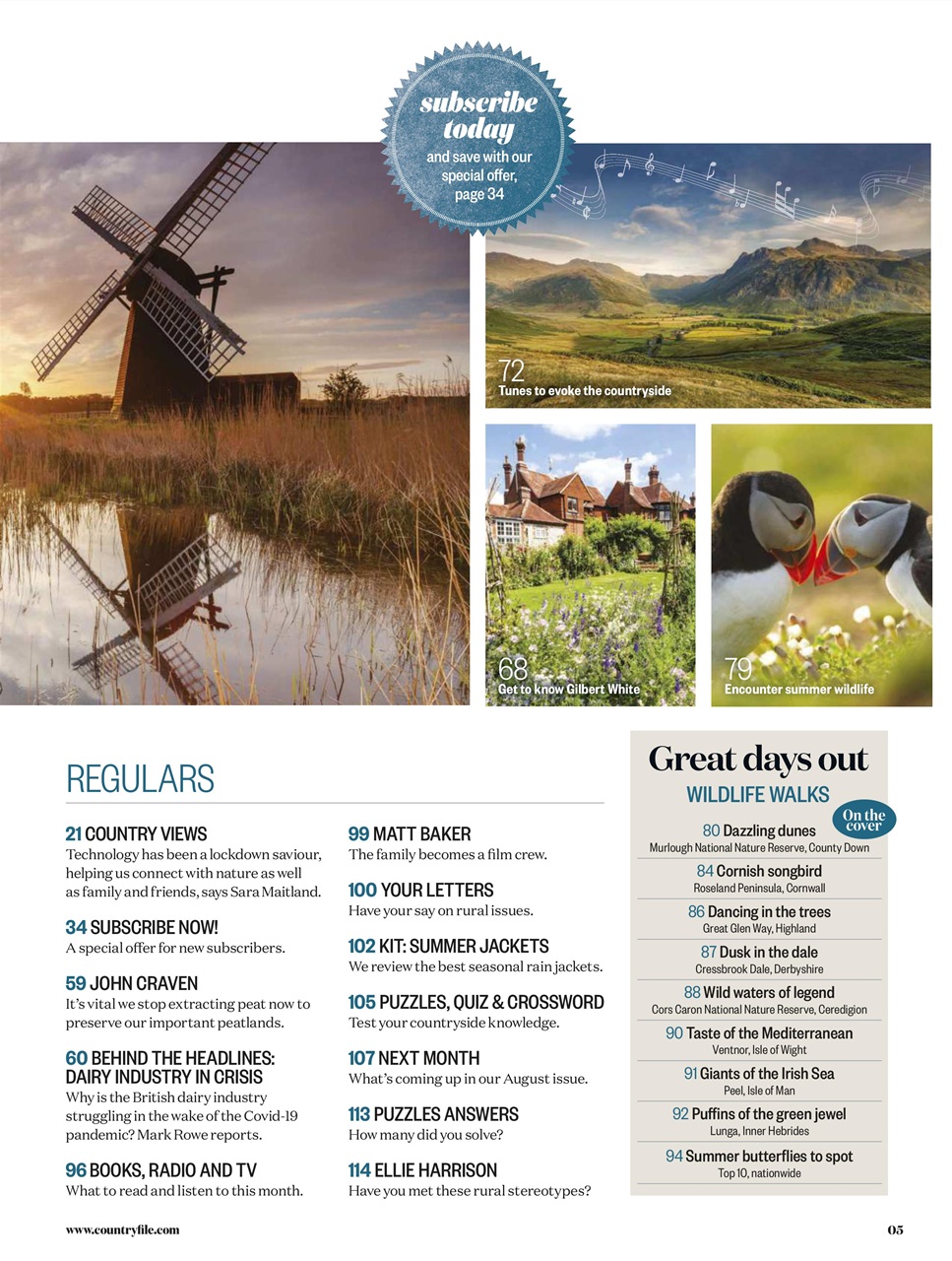 BBC Countryfile Magazine Preview Pages