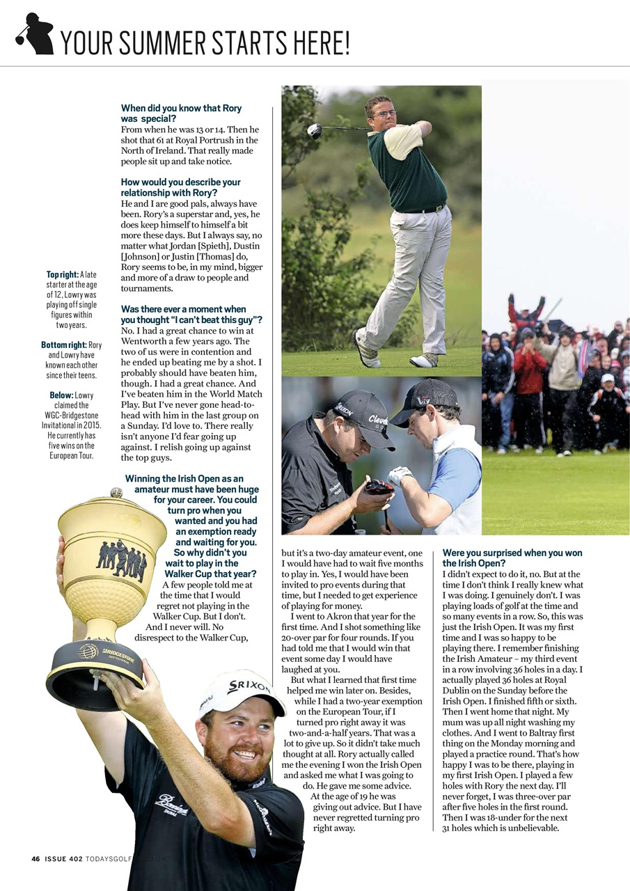 Today's Golfer Preview Pages
