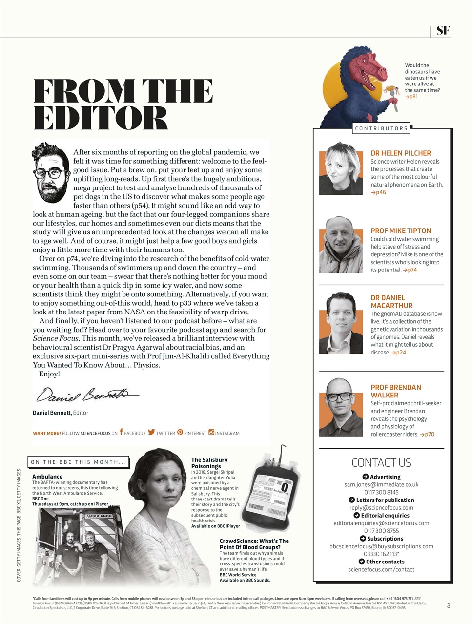 BBC Science Focus Magazine Preview Pages