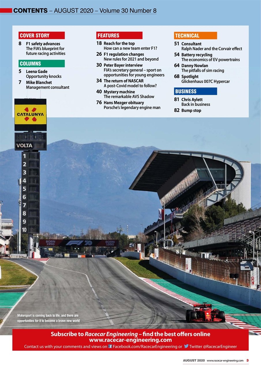 Racecar Engineering Preview Pages