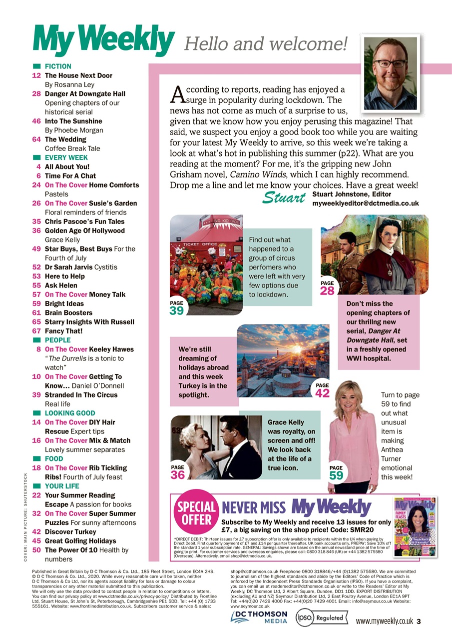 My Weekly Preview Pages