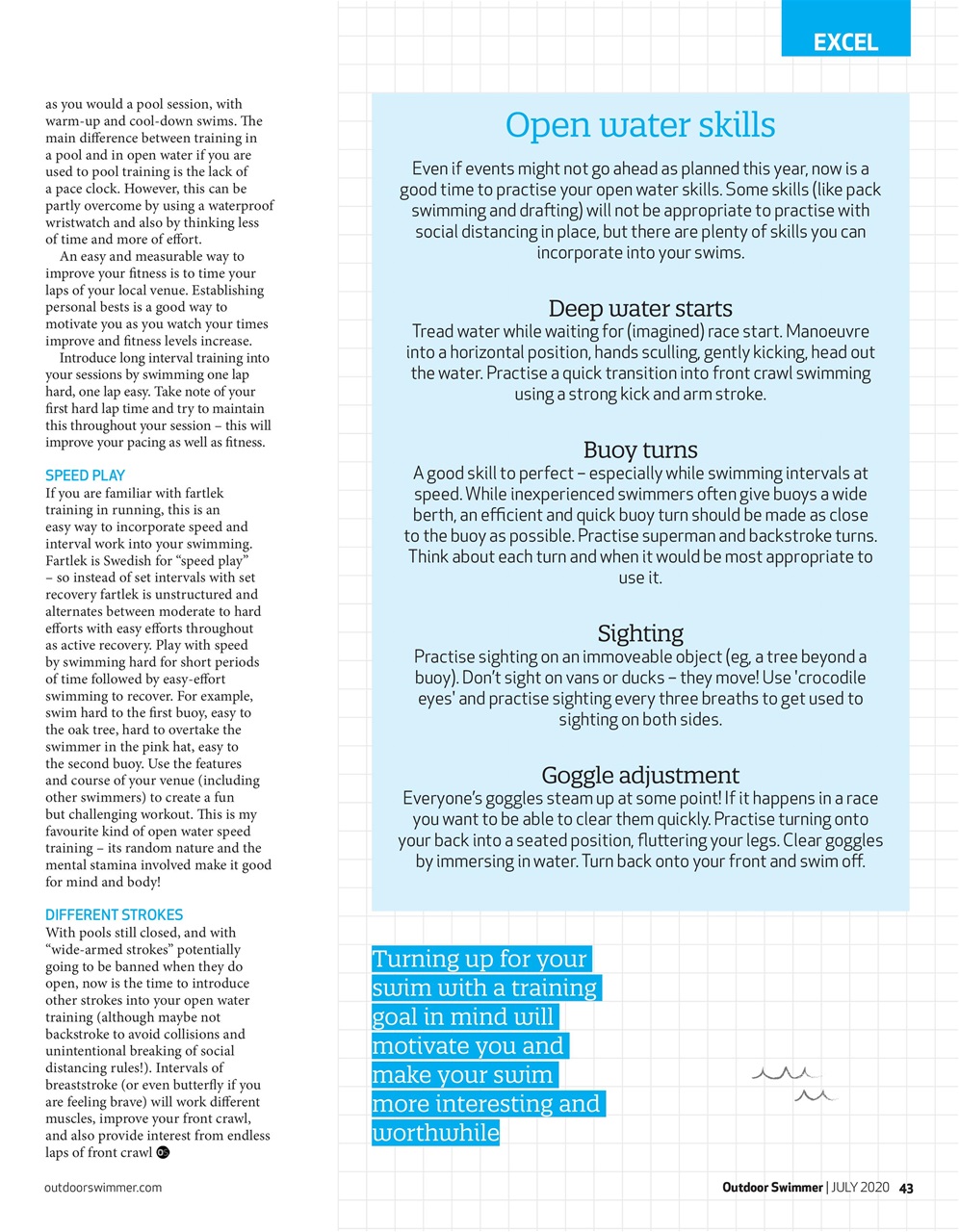 Outdoor Swimmer Preview Pages