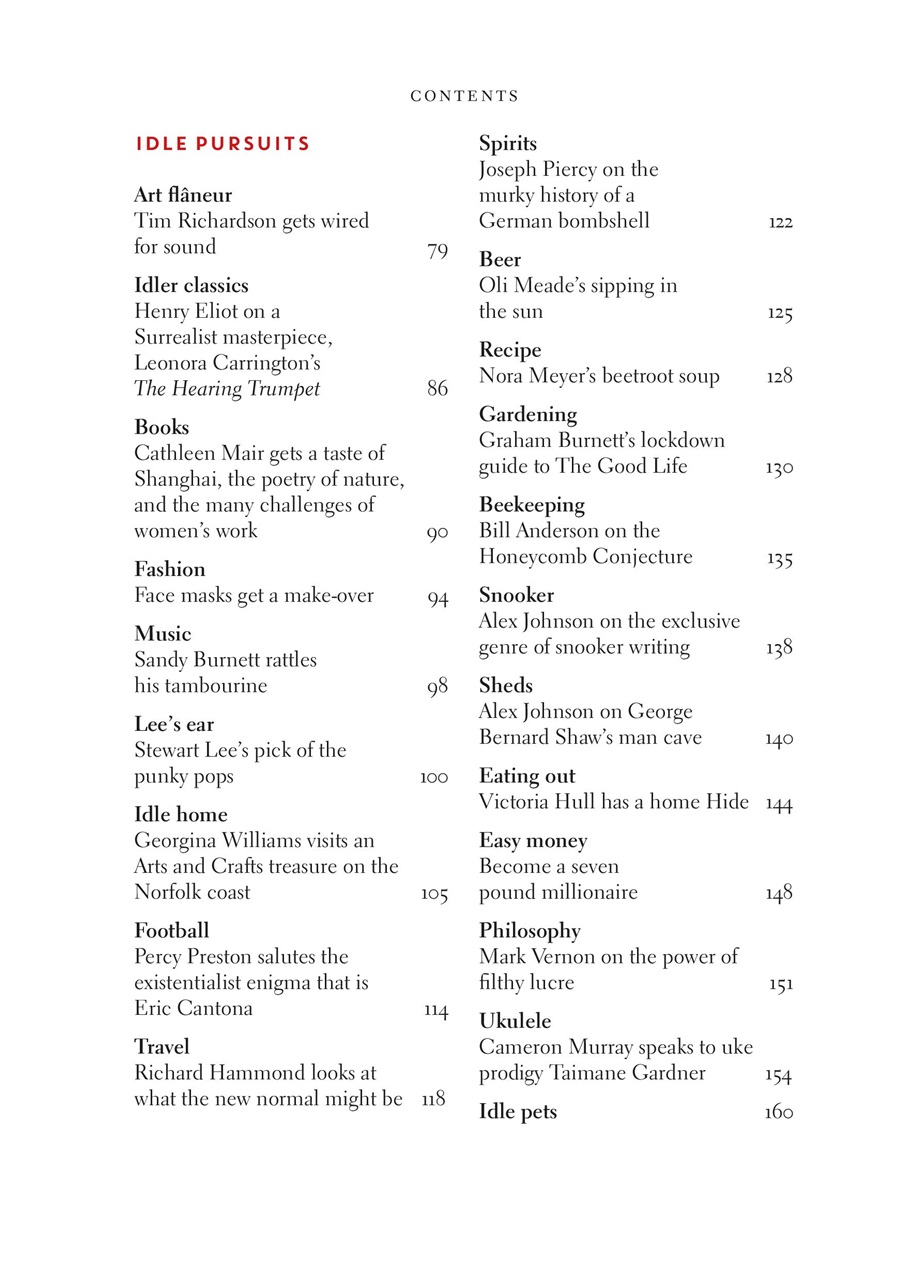 The Idler Magazine Preview Pages