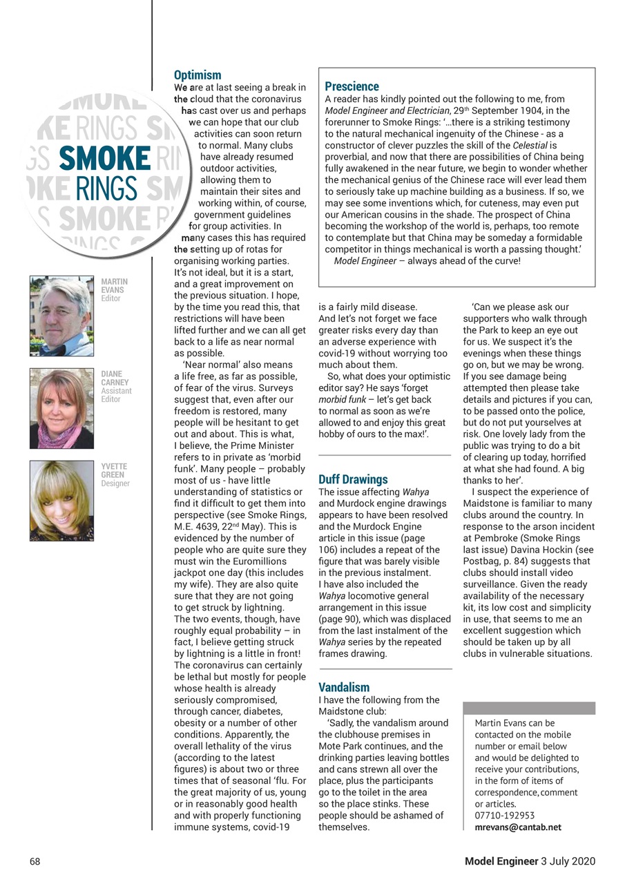 Model Engineer Preview Pages